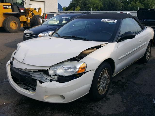 1C3EL55R84N124757 - 2004 CHRYSLER SEBRING LX WHITE photo 2