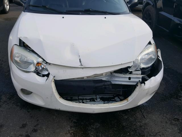 1C3EL55R84N124757 - 2004 CHRYSLER SEBRING LX WHITE photo 9