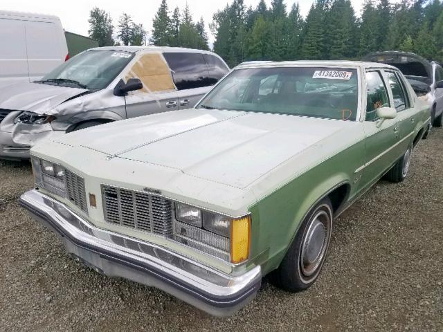 3N69R9X204821 - 1979 OLDSMOBILE DELTA 88 TWO TONE photo 2