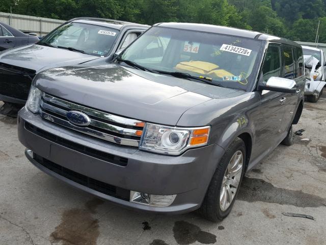 2FMGK5DC5ABA90218 - 2010 FORD FLEX LIMIT GRAY photo 2