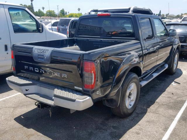 1N6ED27T91C369569 - 2001 NISSAN FRONTIER C BLACK photo 4