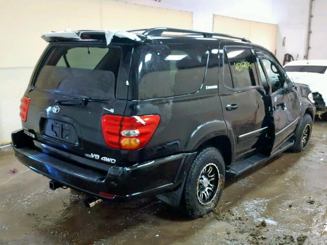 5TDBT48A92S085022 - 2002 TOYOTA SEQUOIA LI BLACK photo 4