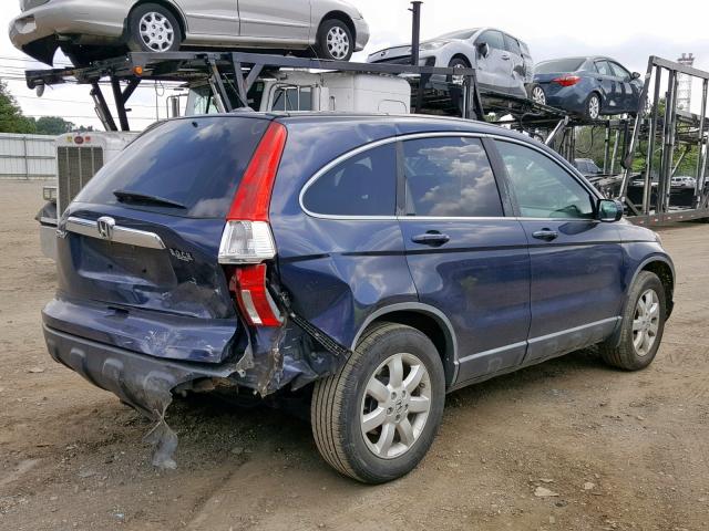 5J6RE48768L050858 - 2008 HONDA CR-V EXL BLUE photo 4