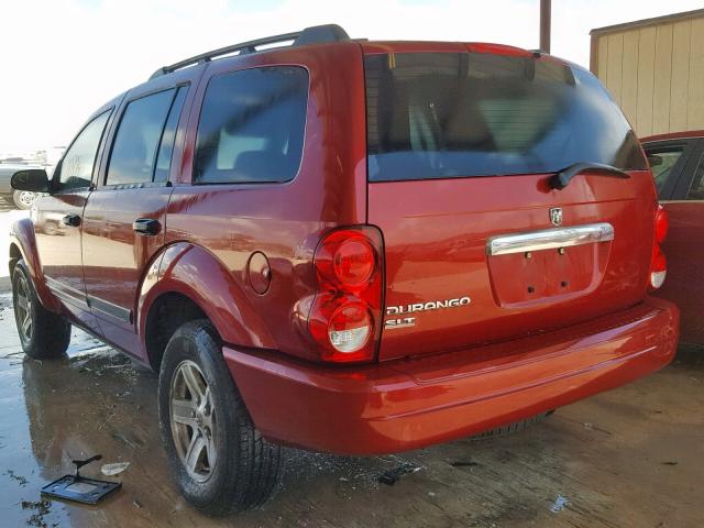 1D4HD48N96F184328 - 2006 DODGE DURANGO SL RED photo 3