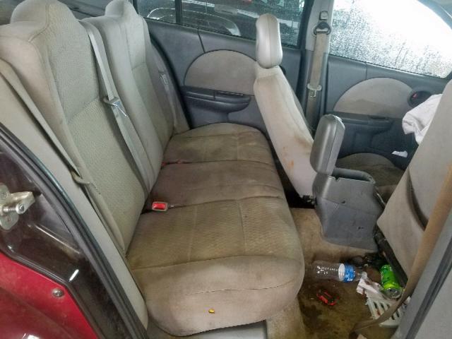 1G8AJ55F56Z159882 - 2006 SATURN ION LEVEL MAROON photo 6