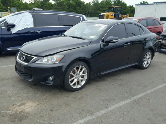 JTHCF5C25C5054891 - 2012 LEXUS IS 250 BLACK photo 2