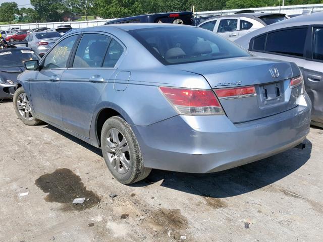 1HGCP2F47BA115353 - 2011 HONDA ACCORD LXP BLUE photo 3