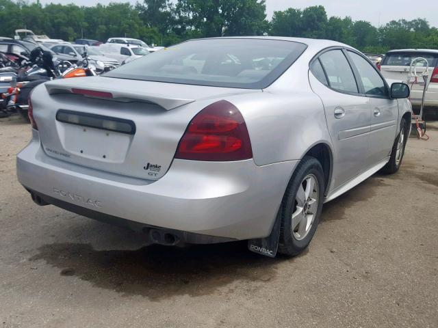 2G2WS522X51314092 - 2005 PONTIAC GRAND PRIX SILVER photo 4