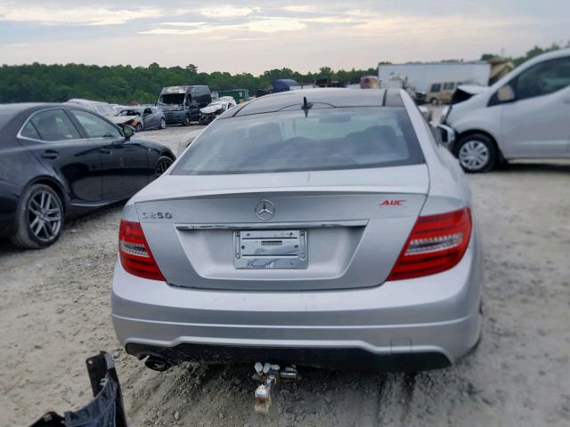 WDDGJ4HB1CF810334 - 2012 MERCEDES-BENZ C 250 SILVER photo 9