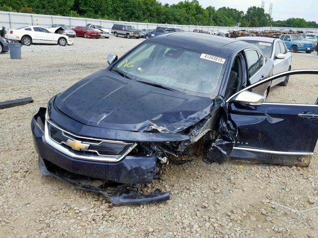 2G1125S32J9105822 - 2018 CHEVROLET IMPALA PRE BLUE photo 2