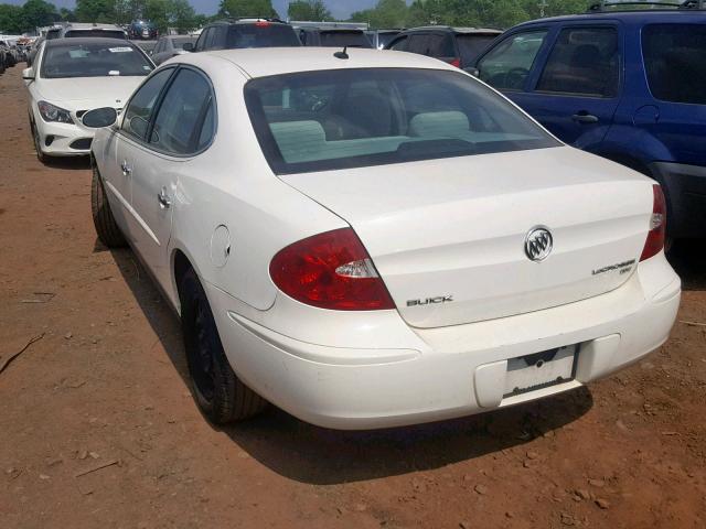 2G4WC582461171184 - 2006 BUICK LACROSSE C WHITE photo 3