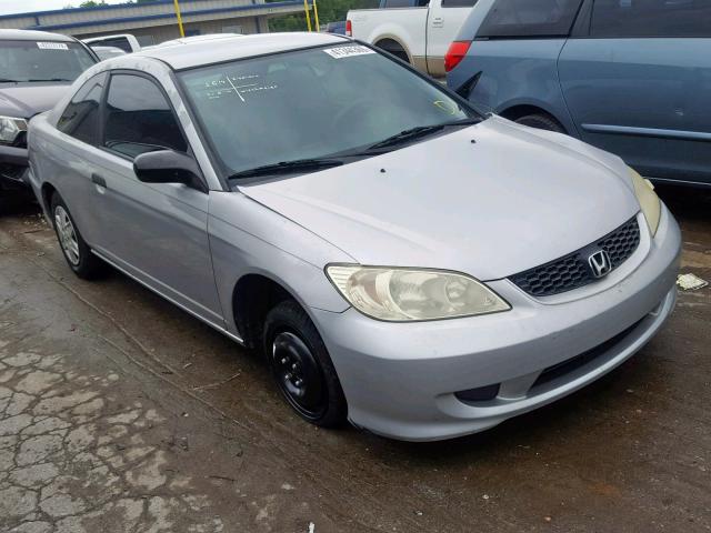 1HGEM22175L057881 - 2005 HONDA CIVIC DX V SILVER photo 1