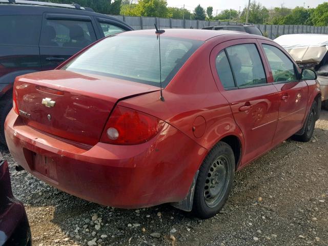 1G1AD5F5XA7123637 - 2010 CHEVROLET COBALT 1LT RED photo 4