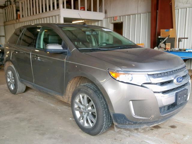 2FMDK3JC0DBE32223 - 2013 FORD EDGE SEL BROWN photo 1