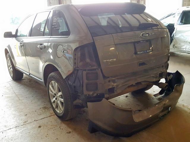 2FMDK3JC0DBE32223 - 2013 FORD EDGE SEL BROWN photo 3