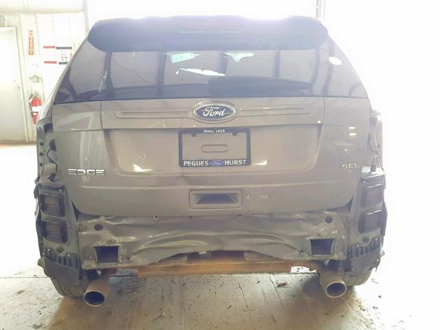 2FMDK3JC0DBE32223 - 2013 FORD EDGE SEL BROWN photo 9