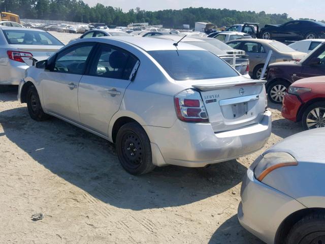 3N1AB6AP3CL766148 - 2012 NISSAN SENTRA 2.0 SILVER photo 3