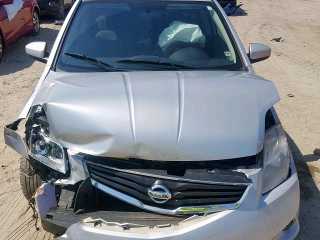 3N1AB6AP3CL766148 - 2012 NISSAN SENTRA 2.0 SILVER photo 7