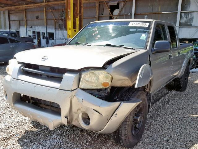 1N6ED29X74C481016 - 2004 NISSAN FRONTIER C GRAY photo 2