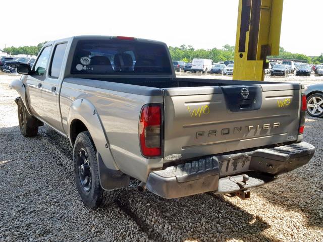 1N6ED29X74C481016 - 2004 NISSAN FRONTIER C GRAY photo 3