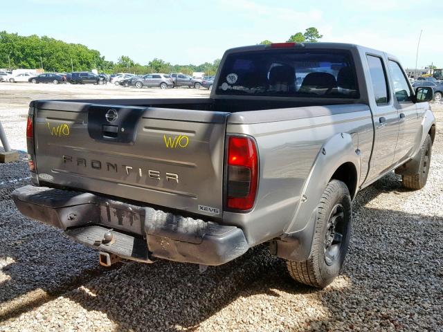 1N6ED29X74C481016 - 2004 NISSAN FRONTIER C GRAY photo 4