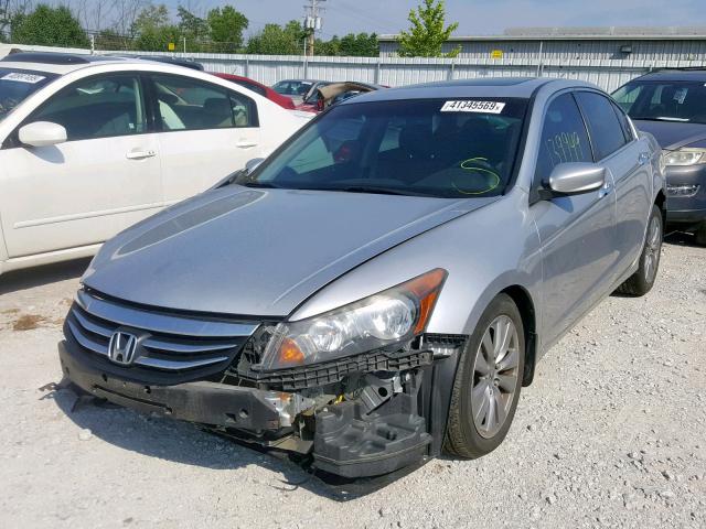 1HGCP3F84BA022833 - 2011 HONDA ACCORD EXL SILVER photo 2