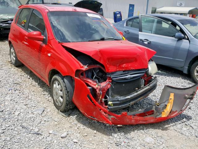 KL1TG62665B323596 - 2005 CHEVROLET AVEO LT RED photo 1