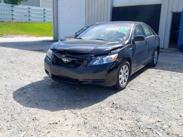 4T1BB46K99U083089 - 2009 TOYOTA CAMRY HYBR BLACK photo 2