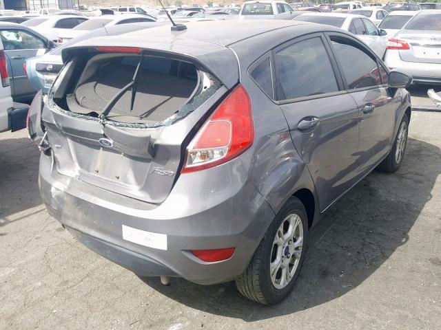 3FADP4EJXEM186808 - 2014 FORD FIESTA SE GRAY photo 4