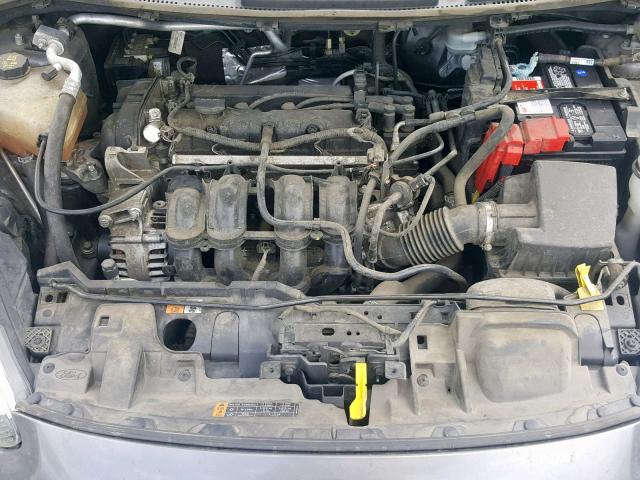 3FADP4EJXEM186808 - 2014 FORD FIESTA SE GRAY photo 7