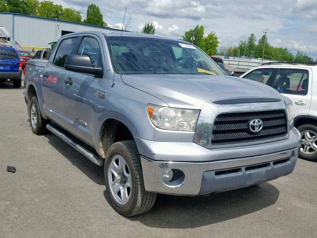 5TFDV54188X058279 - 2008 TOYOTA TUNDRA CRE SILVER photo 1