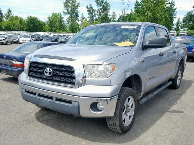 5TFDV54188X058279 - 2008 TOYOTA TUNDRA CRE SILVER photo 2