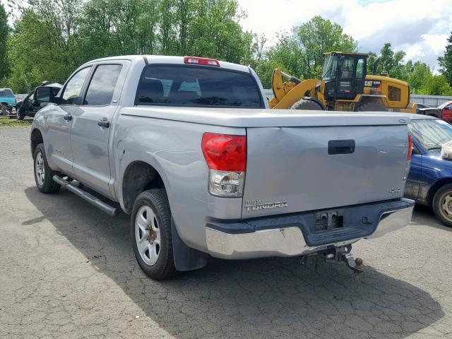 5TFDV54188X058279 - 2008 TOYOTA TUNDRA CRE SILVER photo 3