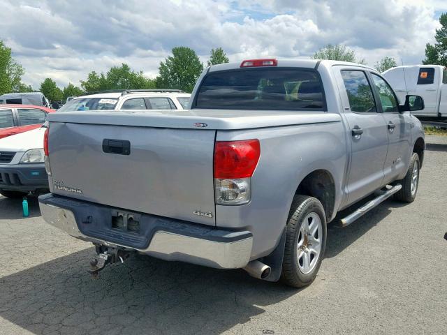 5TFDV54188X058279 - 2008 TOYOTA TUNDRA CRE SILVER photo 4