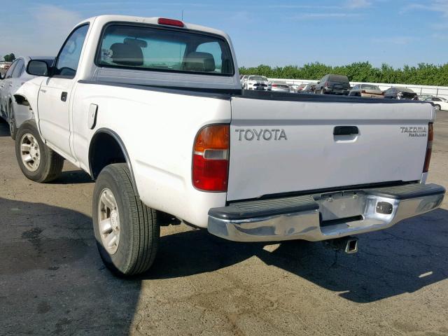 4TANM92N8YZ597814 - 2000 TOYOTA TACOMA PRE WHITE photo 3