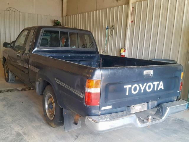 JT4RN93D3L5023002 - 1990 TOYOTA PICKUP 1/2 BLACK photo 3