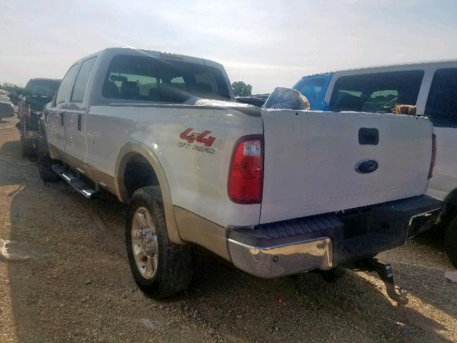 1FTWW31R78EA20168 - 2008 FORD F350 SRW S WHITE photo 3