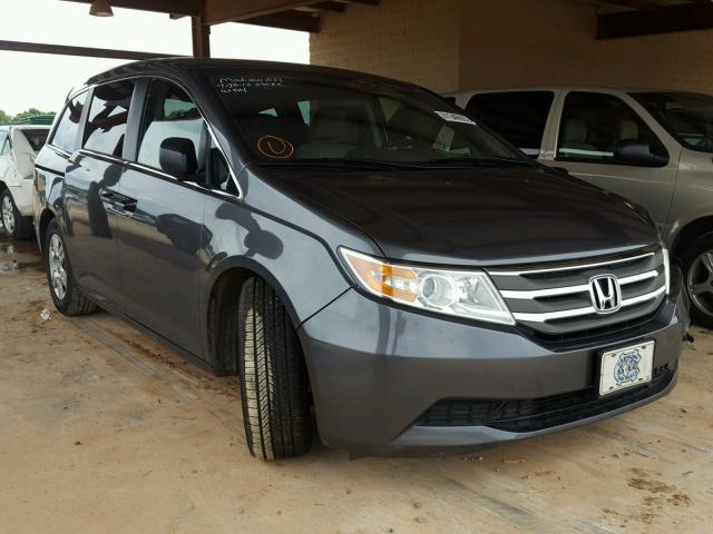 5FNRL5H24CB128555 - 2012 HONDA ODYSSEY LX GRAY photo 1