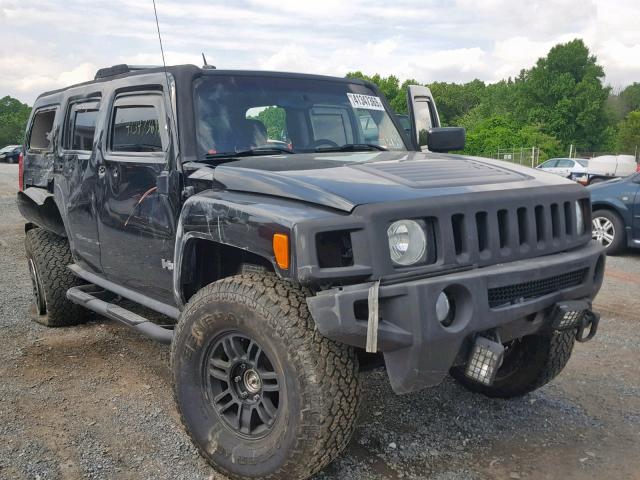 5GTDN13E578141571 - 2007 HUMMER H3 BLACK photo 1