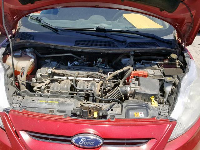 3FADP4FJXCM135028 - 2012 FORD FIESTA SES RED photo 7