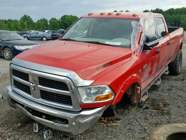 3D7UT2CL6BG593197 - 2011 DODGE RAM 2500 RED photo 2