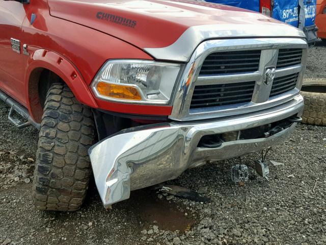 3D7UT2CL6BG593197 - 2011 DODGE RAM 2500 RED photo 9