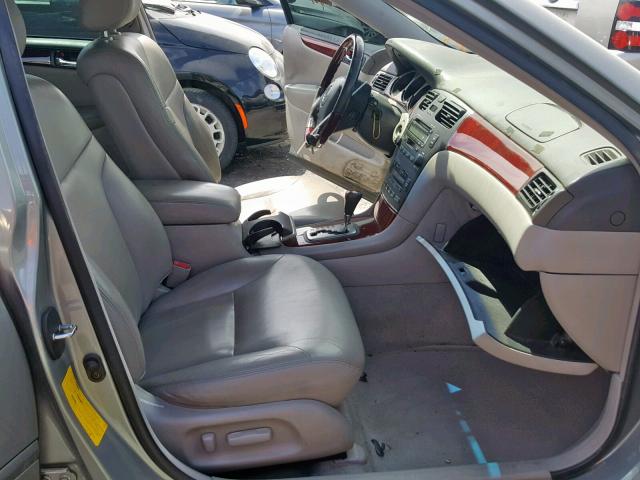 JTHBF30G536007404 - 2003 LEXUS ES 300 GRAY photo 5