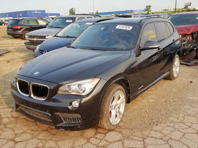 WBAVM5C5XFVV93809 - 2015 BMW X1 XDRIVE3 BLACK photo 2