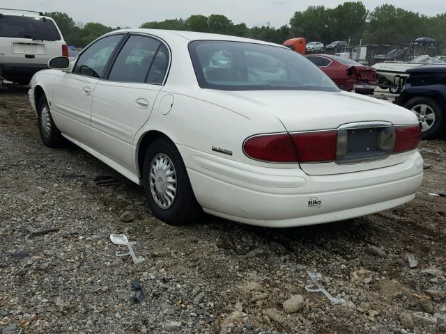 1G4HP54K21U269159 - 2001 BUICK LESABRE CU WHITE photo 3