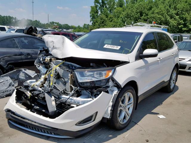 2FMPK3K93HBB66590 - 2017 FORD EDGE TITAN WHITE photo 2