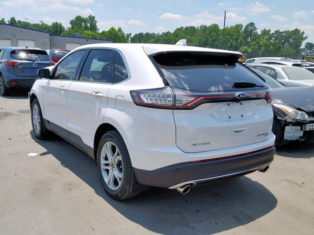 2FMPK3K93HBB66590 - 2017 FORD EDGE TITAN WHITE photo 3