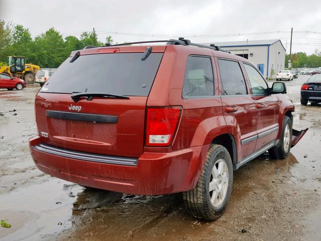 1J8GR48K08C122071 - 2008 JEEP GRAND CHER RED photo 4