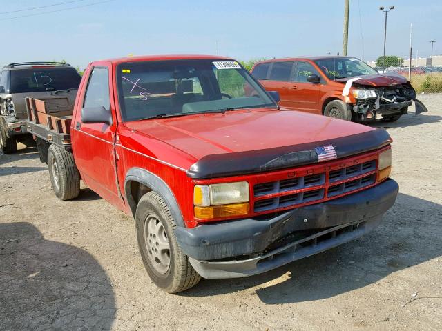 1B7FL26G4SW915743 - 1995 DODGE DAKOTA RED photo 1