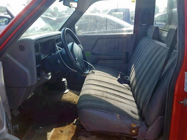 1B7FL26G4SW915743 - 1995 DODGE DAKOTA RED photo 5